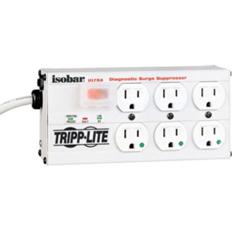 Eaton Tripp Lite Series Isobar Hospital-Grade 6-Outlet Surge Protector, 15 ft. (4.57 m) Cord, 3330 Joules, LEDs, UL 1363, Not For Patient-Care Vicinities