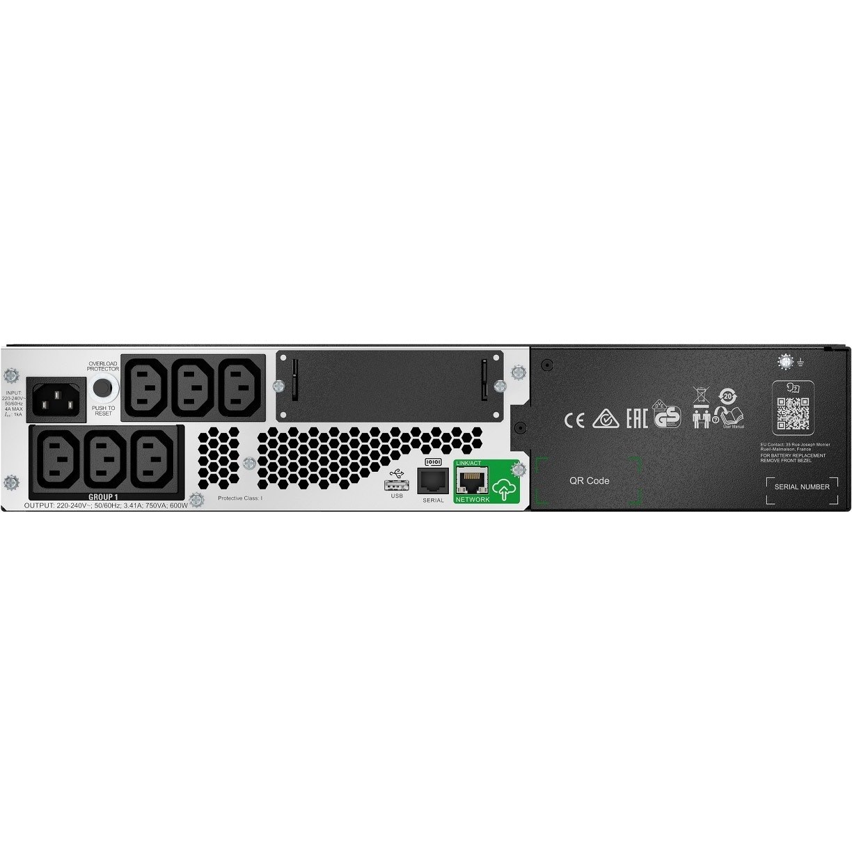 APC by Schneider Electric Smart-UPS Line-interactive UPS - 750 VA/600 W