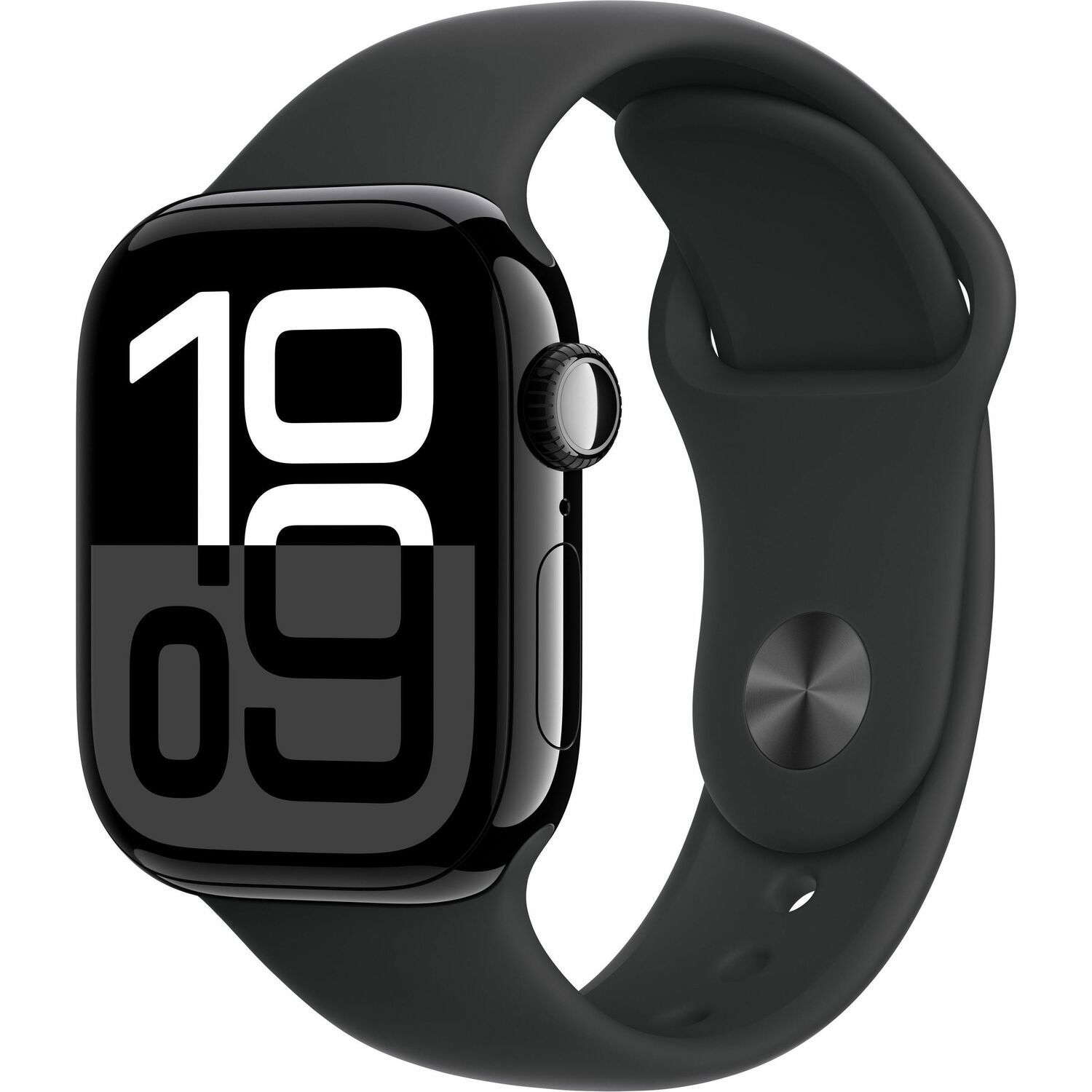 Apple Watch Series 10 Smart Watch - 42 mm Case Height - 36 mm Case Width - Jet Black Case Color - Black Band Color - Aluminium Case Material - Wireless LAN - LTE, UMTS