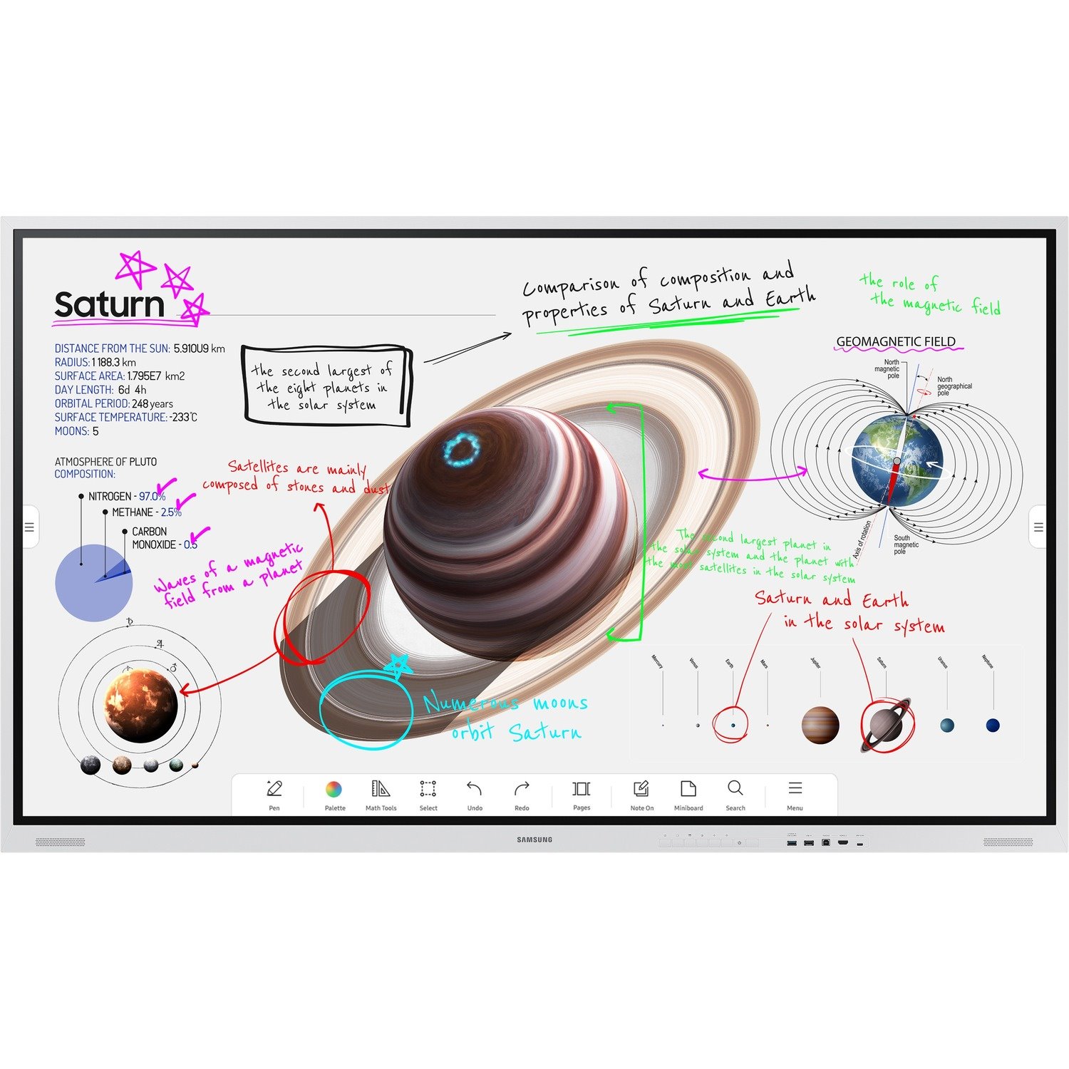 Samsung Flip Pro WM85B 2159 mm 4K UHD LCD Collaboration Display