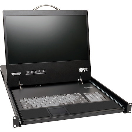 Tripp Lite by Eaton NetCommander 8-Port Cat5 KVM over IP Switch - 19 in. LCD 1 Remote + 1 Local User 1U Rack-Mount