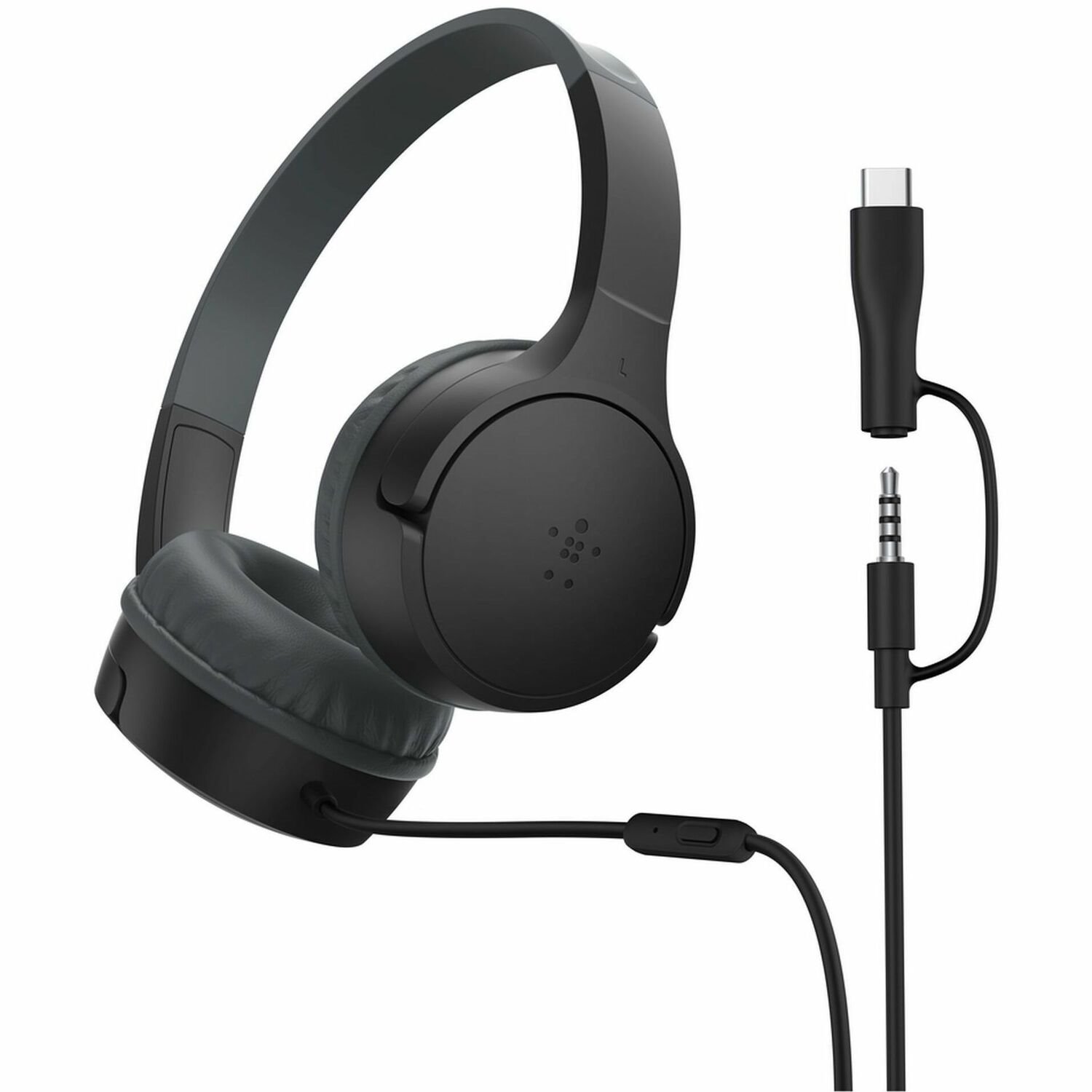 Belkin SOUNDFORM Mini Wired On-ear Headset - Black