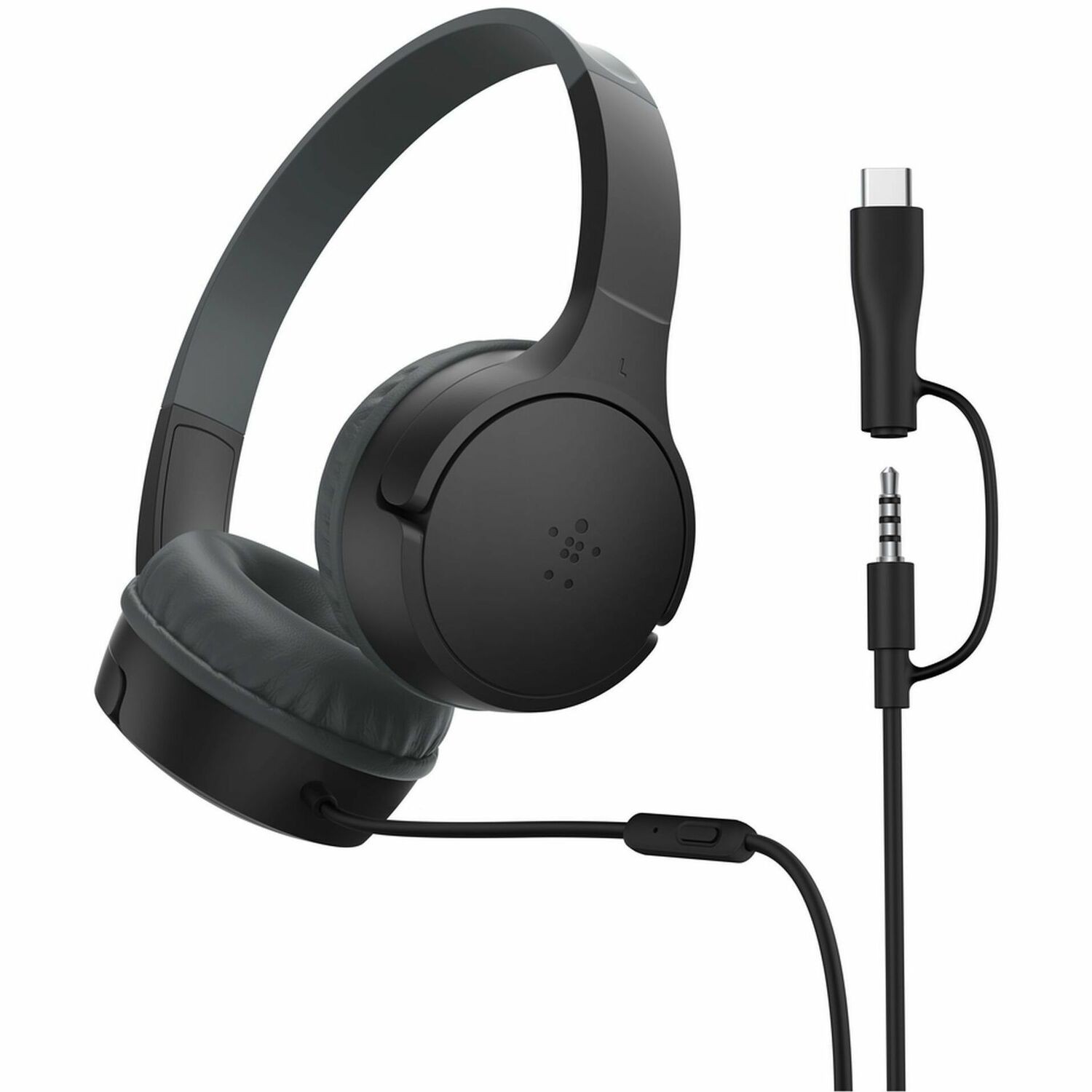 Belkin SOUNDFORM Mini Wired On-ear Headset - Black