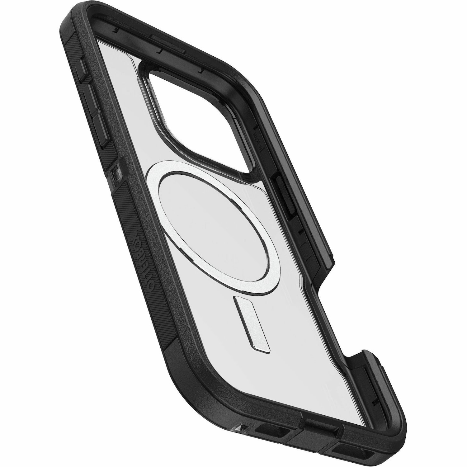 OtterBox Defender Series XT Rugged Case for Apple iPhone 16 Pro Max Smartphone - Dark Side (Clear/Black) - Retail - 1