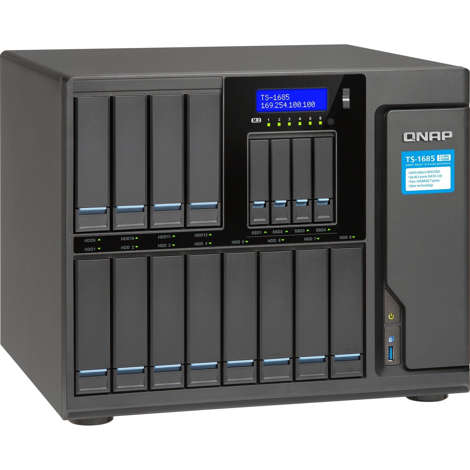 QNAP High-capacity 16-bay Xeon D Super NAS with Exceptional Performance