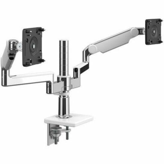 Humanscale M/Flex X22TBW Mounting Arm for Monitor, Docking Station, Charging Station - Black, Polished Aluminum, White