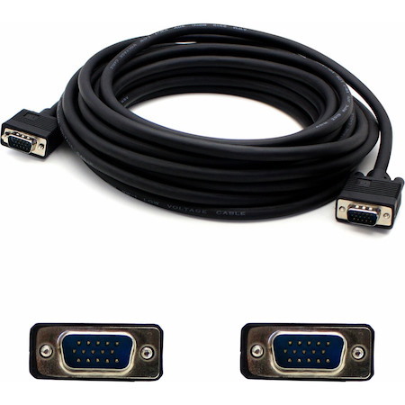 AddOn 5-Pack of 15ft VGA Male to VGA Male Black Cables For Resolution Up to 1920x1200 (WUXGA)