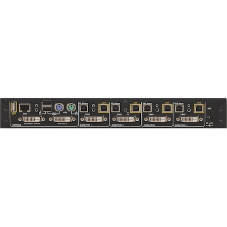 Kramer K424F HighSecLabs Secure 4-Port, Dual-Display, DVI-D KVM Combiner