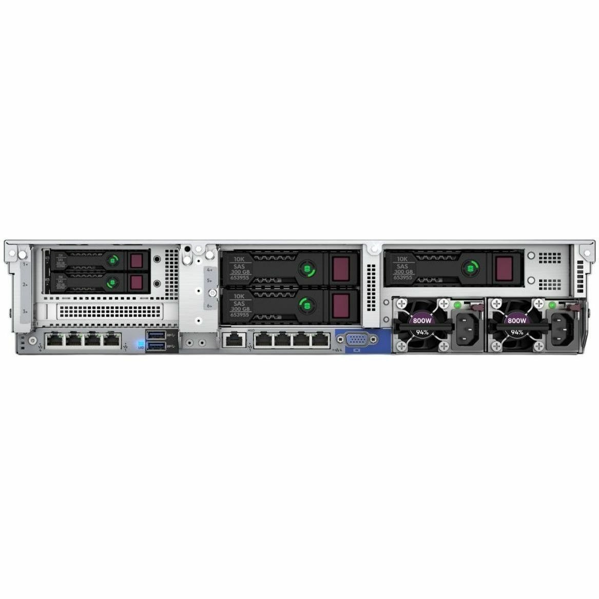 HPE SMART CHOICE ProLiant DL380 G10 2U Rack Server - 1 x Intel Xeon Silver 4210R 2.4 GHz - 64 GB RAM - 960 GB SSD - (2 x 480GB) SSD Configuration - Serial ATA, 12Gb/s SAS Controller