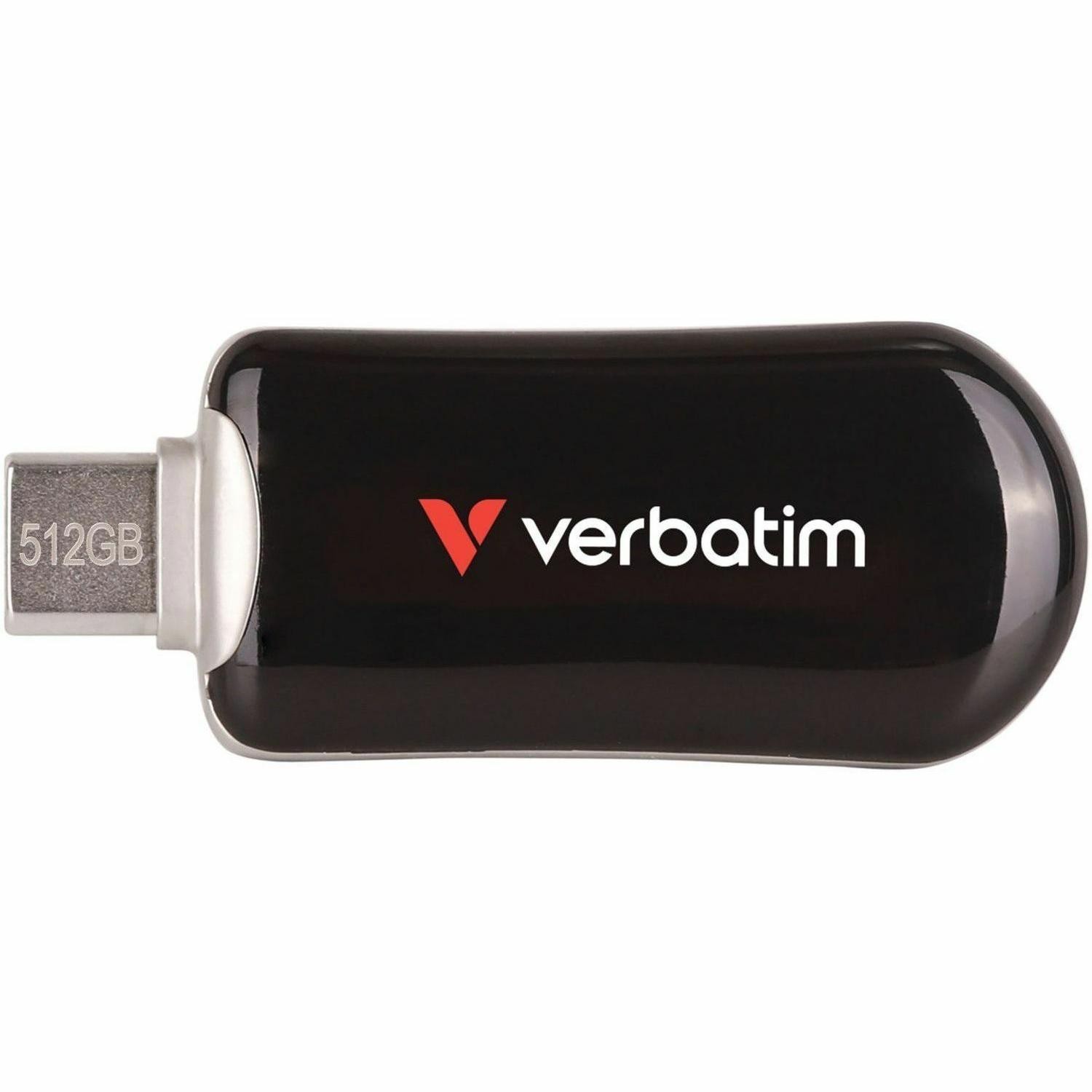 Verbatim Plectra Black 512GB Usb-C Flash Drive 302