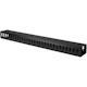 StarTech.com Vertical Cable Organizer with Finger Ducts - Vertical Cable Management Panel - Rack-Mount Cable Raceway - 20U - 3 ft.