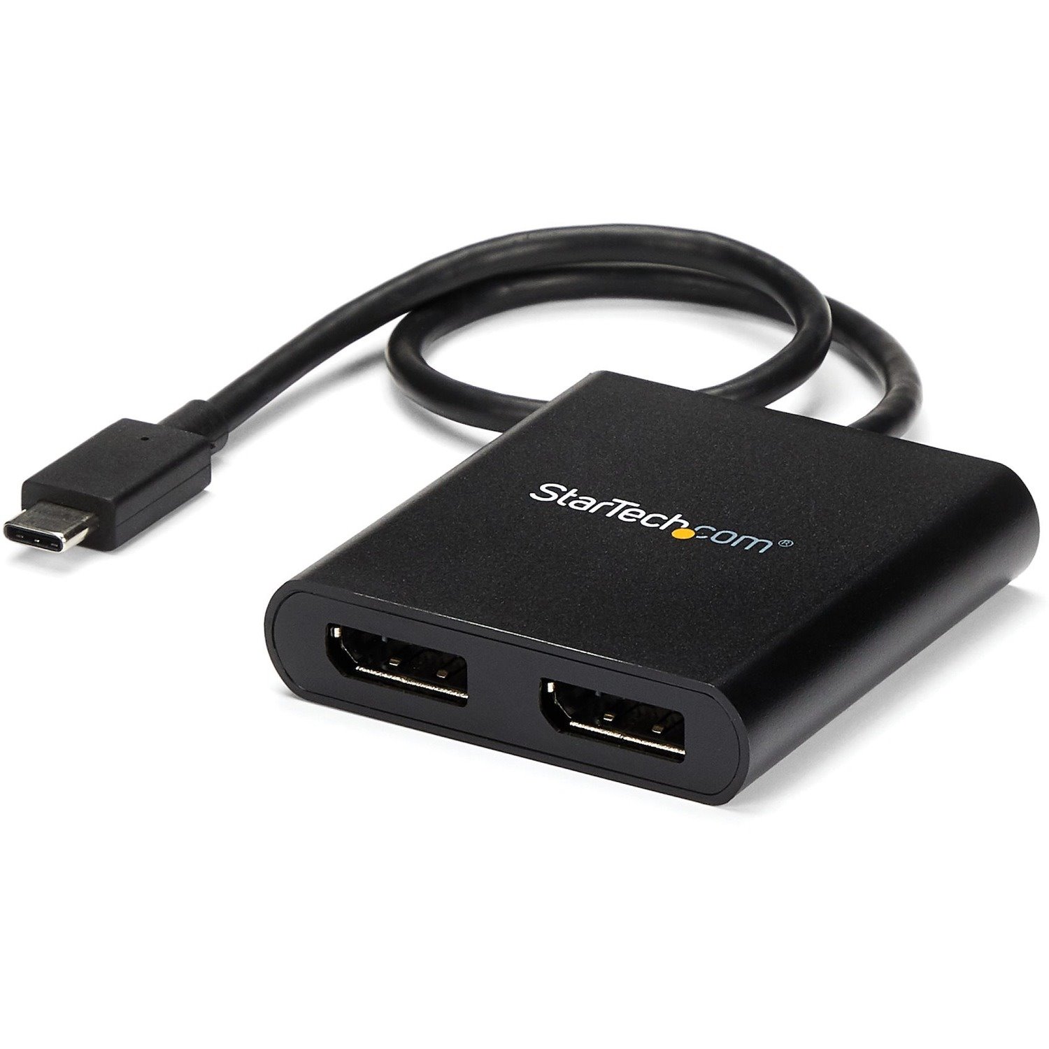 StarTech.com USB-C to Dual DisplayPort 1.2 Adapter, USB Type-C Multi-Monitor MST Hub, Dual 4K 30Hz DP Display Extender/Splitter, Windows