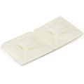 StarTech.com 100 Pack Cable Tie Mounts with Adhesive Tape for 0.18in (4.6mm) Wide Ties - Nylon/Plastic Zip Tie Mounts - 94V-2 Fire & UL