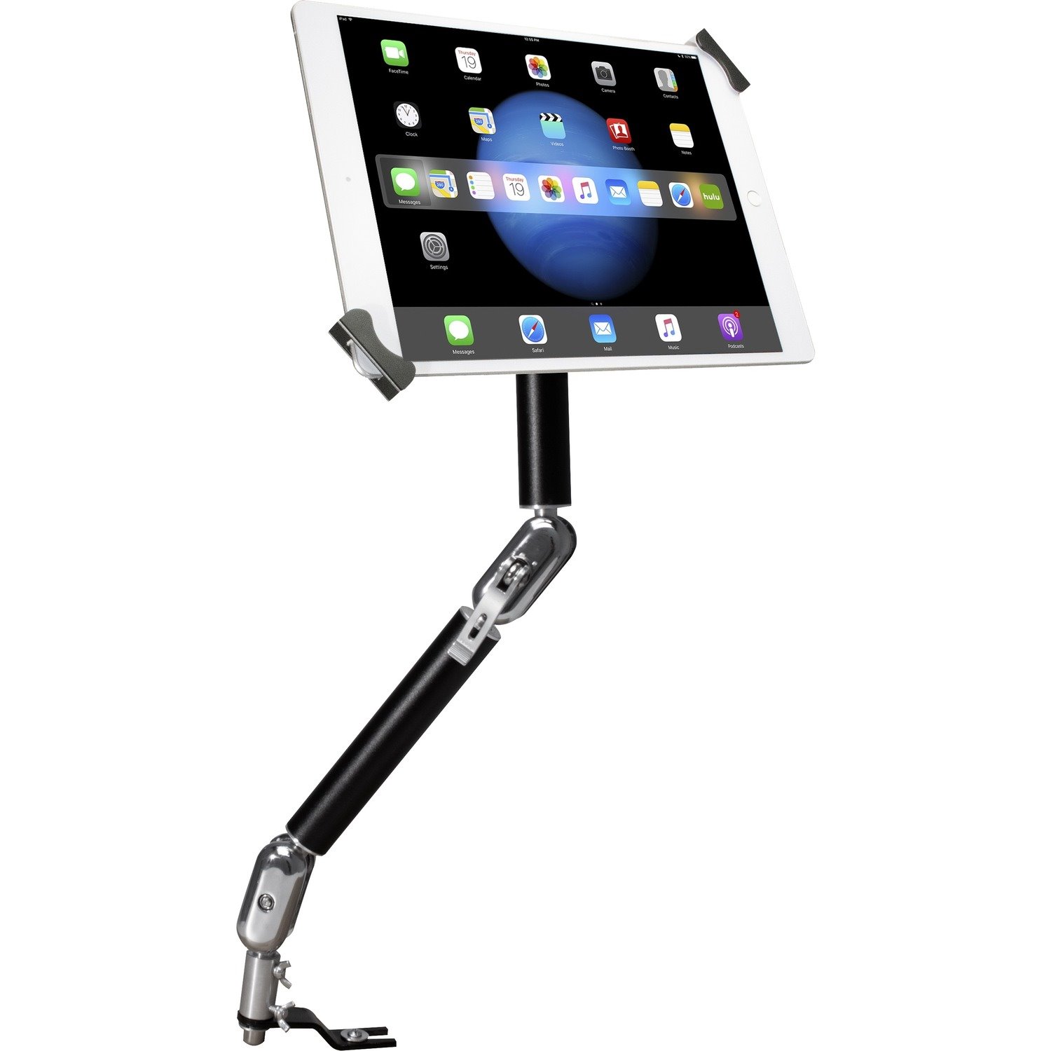 CTA Digital Multi-Flex Security Car Mount for 7-14 Inch Tablets, including iPad 10.2-inch (7th/ 8th/ 9th Generation)