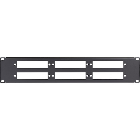 Black Box Connect Fiber Optic Panel - Blank, 1U, 6-Slot