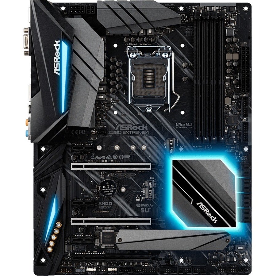 ASRock Z390 Extreme4 Desktop Motherboard - Intel Z390 Chipset - Socket H4 LGA-1151 - Intel Optane Memory Ready - ATX