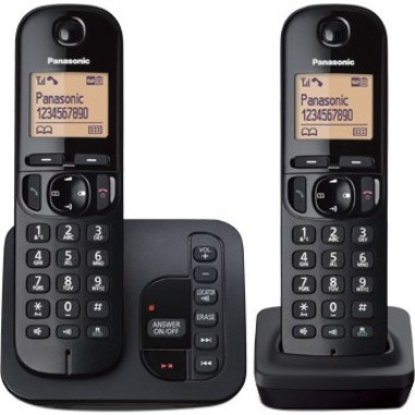 Panasonic KX-TGC222E DECT 1.90 GHz Cordless Phone - Black