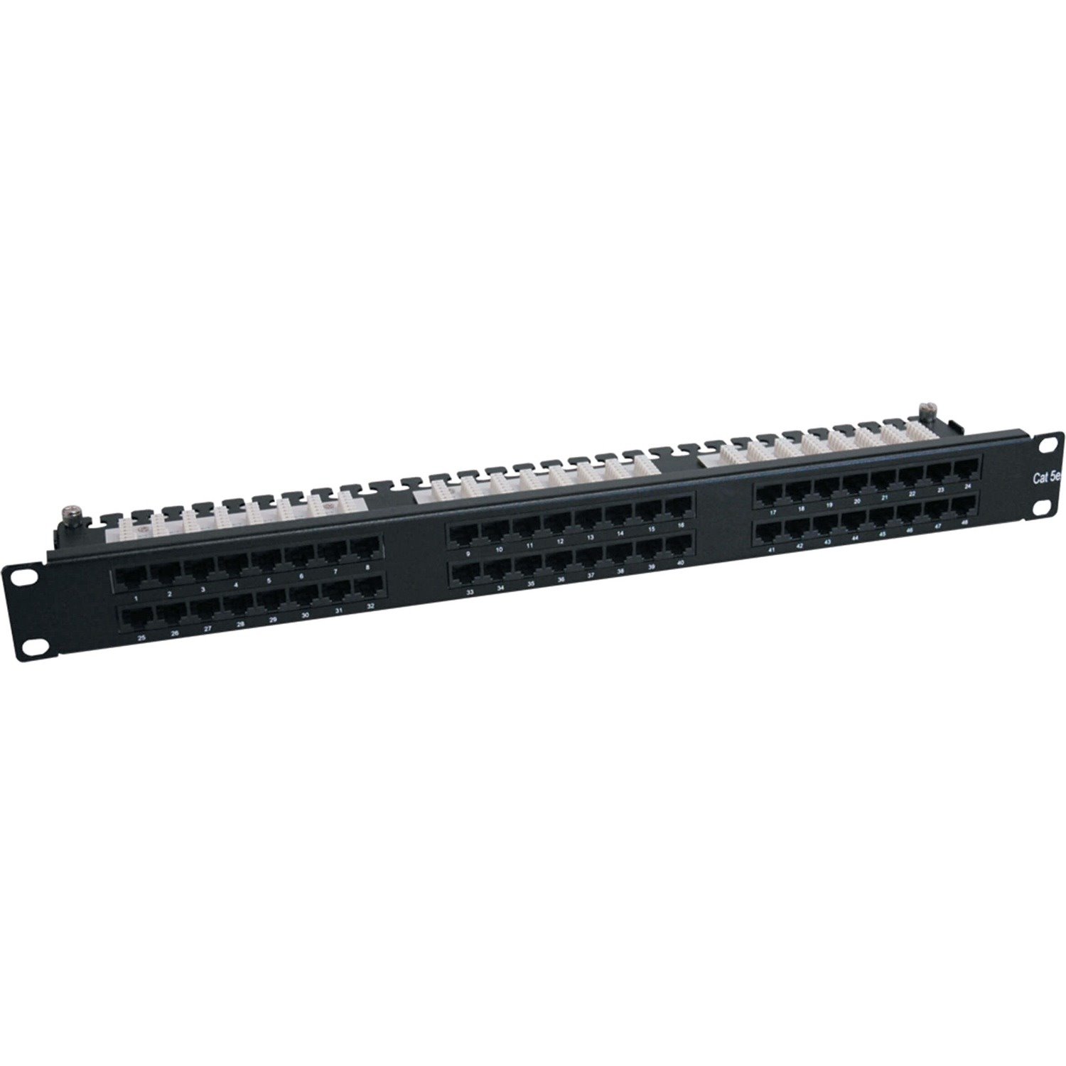 Eaton Tripp Lite Series 48-Port 1U Rack-Mount Cat6/Cat5 High Density 110 Patch Panel, 568B, RJ45 Ethernet, TAA