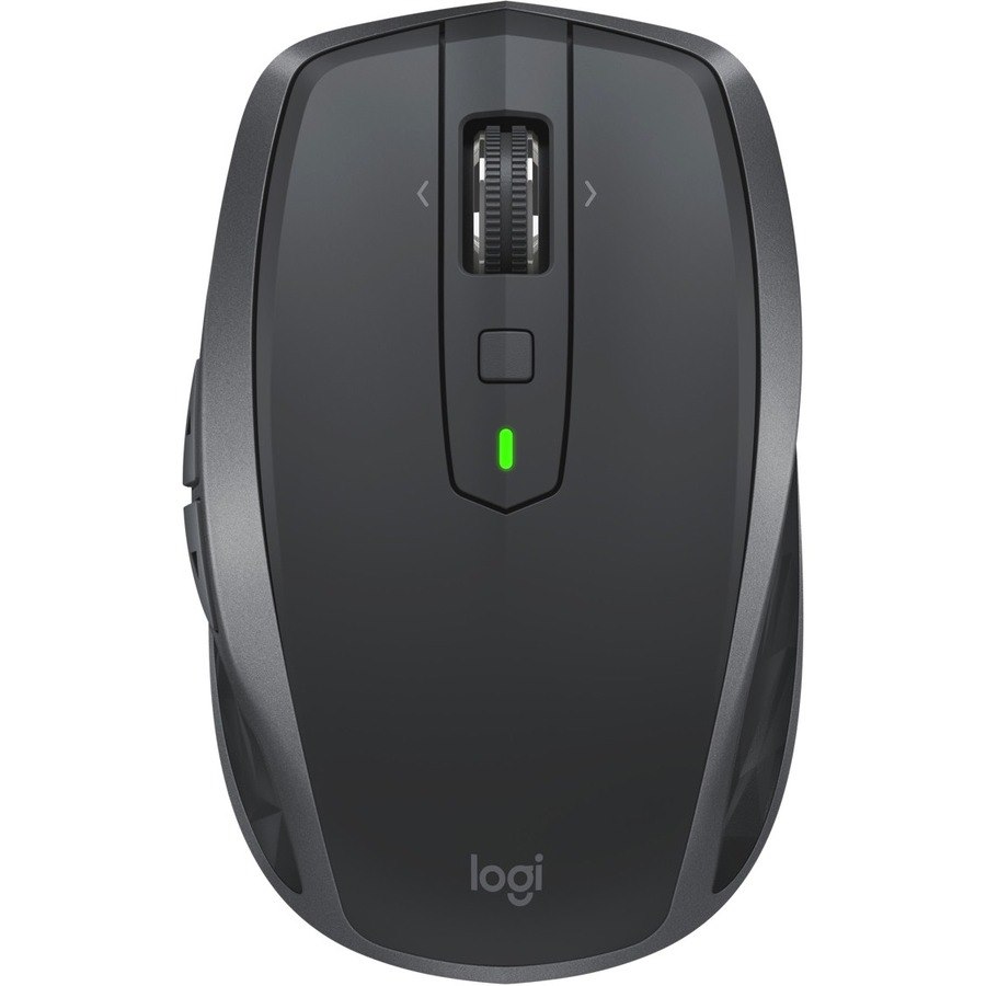 Logitech MX Anywhere 2S Wireless Mouse - Use On Any Surface, Hyper-Fast Scrolling, Rechargeable, Control Up to 3 Apple Mac and Windows Computers and Laptops (Bluetooth or USB), Black