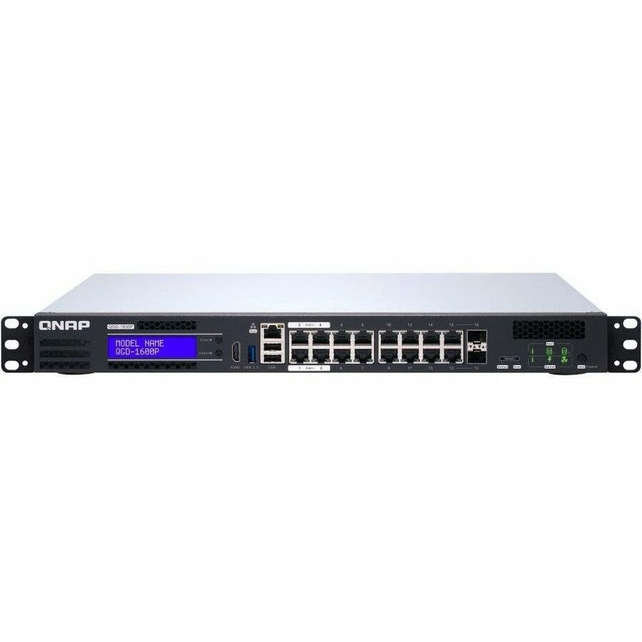 QNAP QGD QGD-1600-4G 16 Ports Manageable Ethernet Switch - Gigabit Ethernet - 10/100/1000Base-T, 1000Base-X