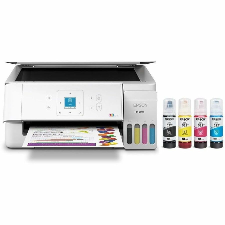 Epson ET-2903 Wired & Wireless EcoTank Inkjet Multifunction Printer - Color