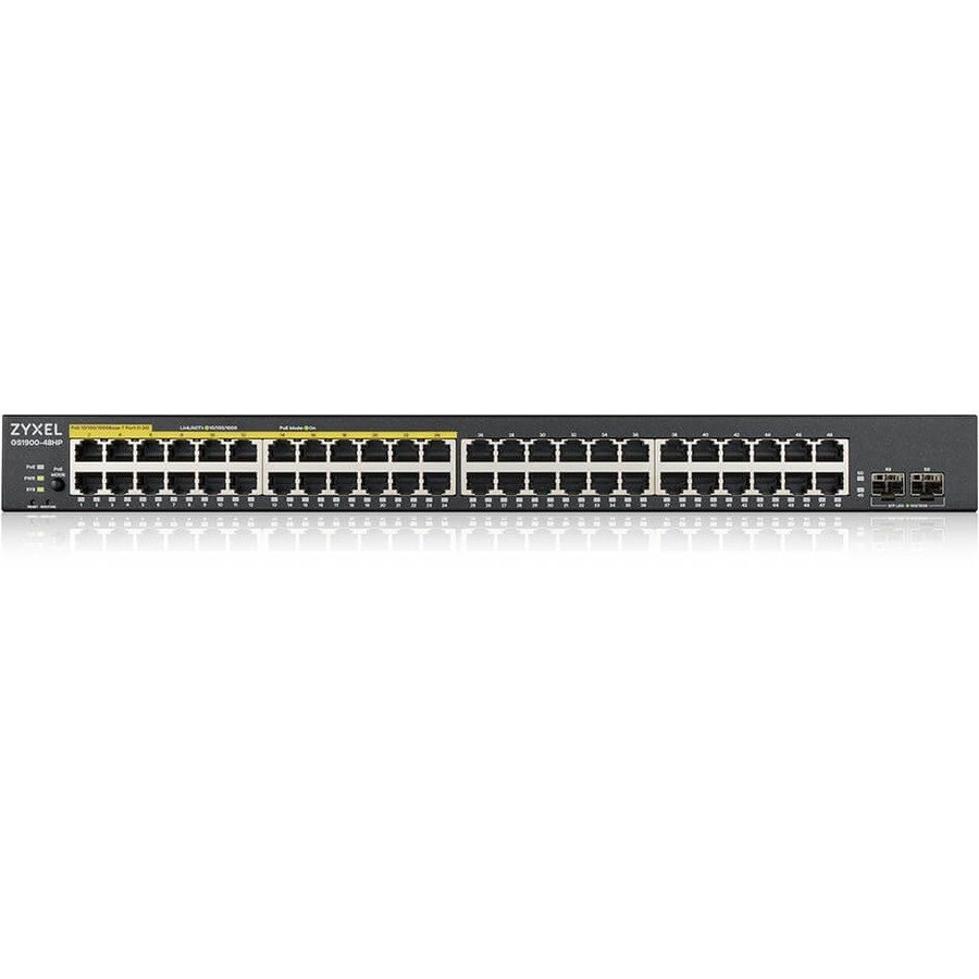 ZYXEL GS1900 GS1900-48HPv2 48 Ports Manageable Ethernet Switch - Gigabit Ethernet - 10/100/1000Base-T, 100/1000Base-X