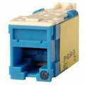Ortronics Clarity High Density Jack (HDJ) CAT6A, T568A/B, Blue, 25 Pack