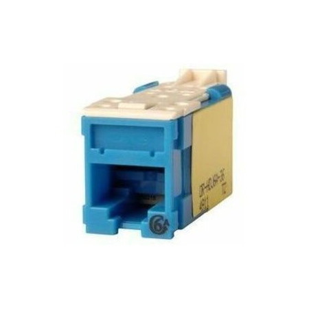Ortronics Clarity High Density Jack (HDJ) CAT6A, T568A/B, Blue, 25 Pack