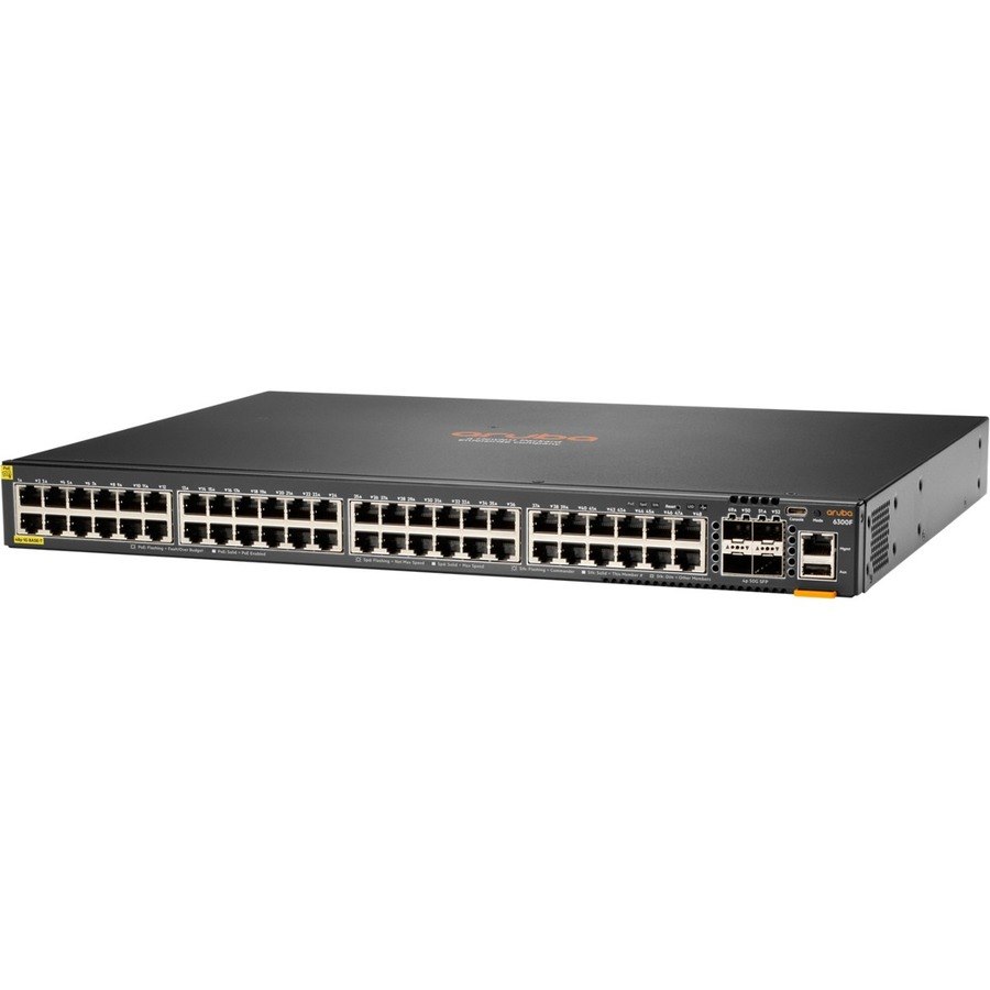 HPE CX 6300 6300F 48 Ports Manageable Ethernet Switch - Gigabit Ethernet, 50 Gigabit Ethernet - 10/100/1000Base-T, 50GBase-X