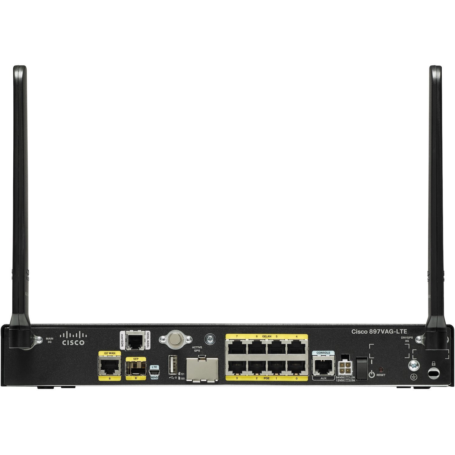Cisco C897VAG-LTE Cellular, ADSL2+, VDSL Wireless Integrated Services Router - Refurbished