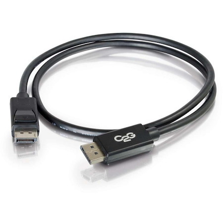 C2G 10ft DisplayPort Cable with Latches, 4K 60Hz, DisplayPort Male to DisplayPort Male, 30V