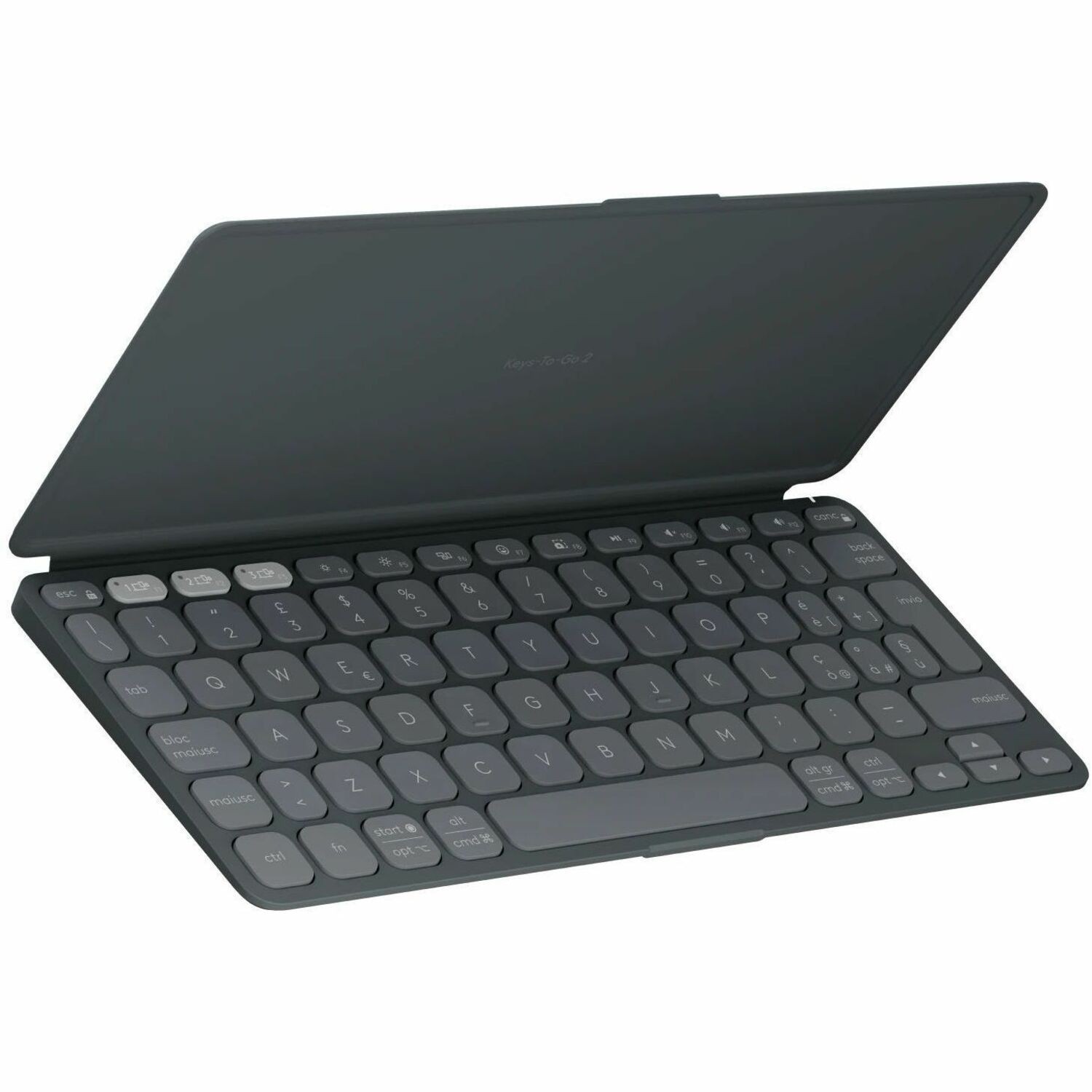 Logitech Keys-To-Go 2 Keyboard - Wireless Connectivity - Italian - Pale Gray