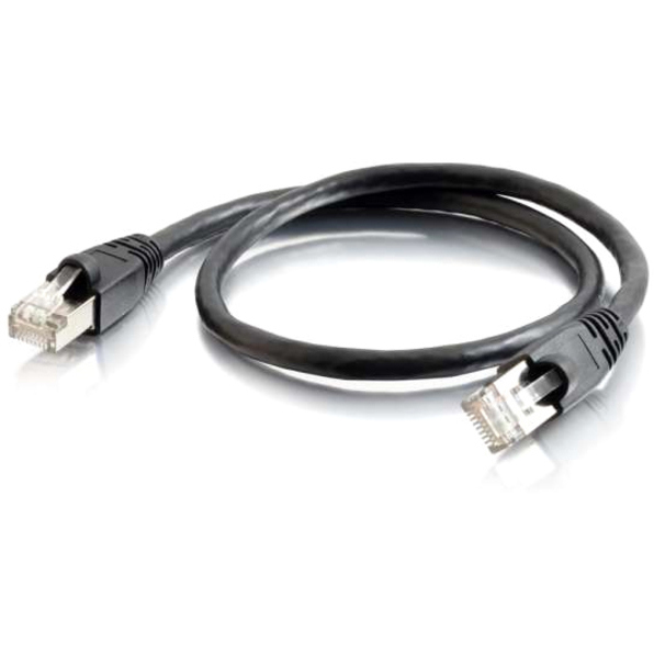 C2G 2 M Cat6a Booted Shielded (SSTP) Netwerkpatchkabel - Zwart - 89917