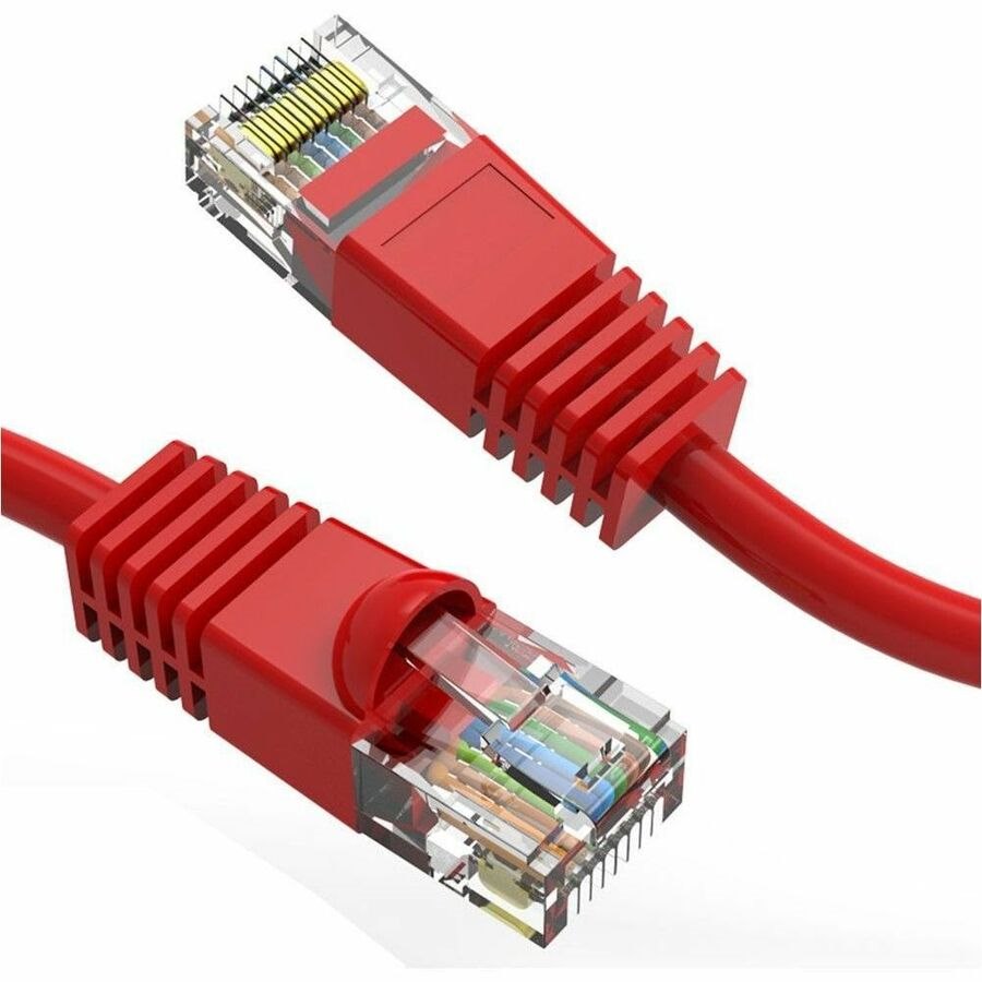 Axiom 9FT CAT5E 350mhz Patch Cable Molded Boot (Red) - TAA Compliant