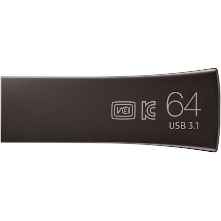 Samsung BAR Plus 64 GB USB 3.1 Type A Flash Drive - Silver