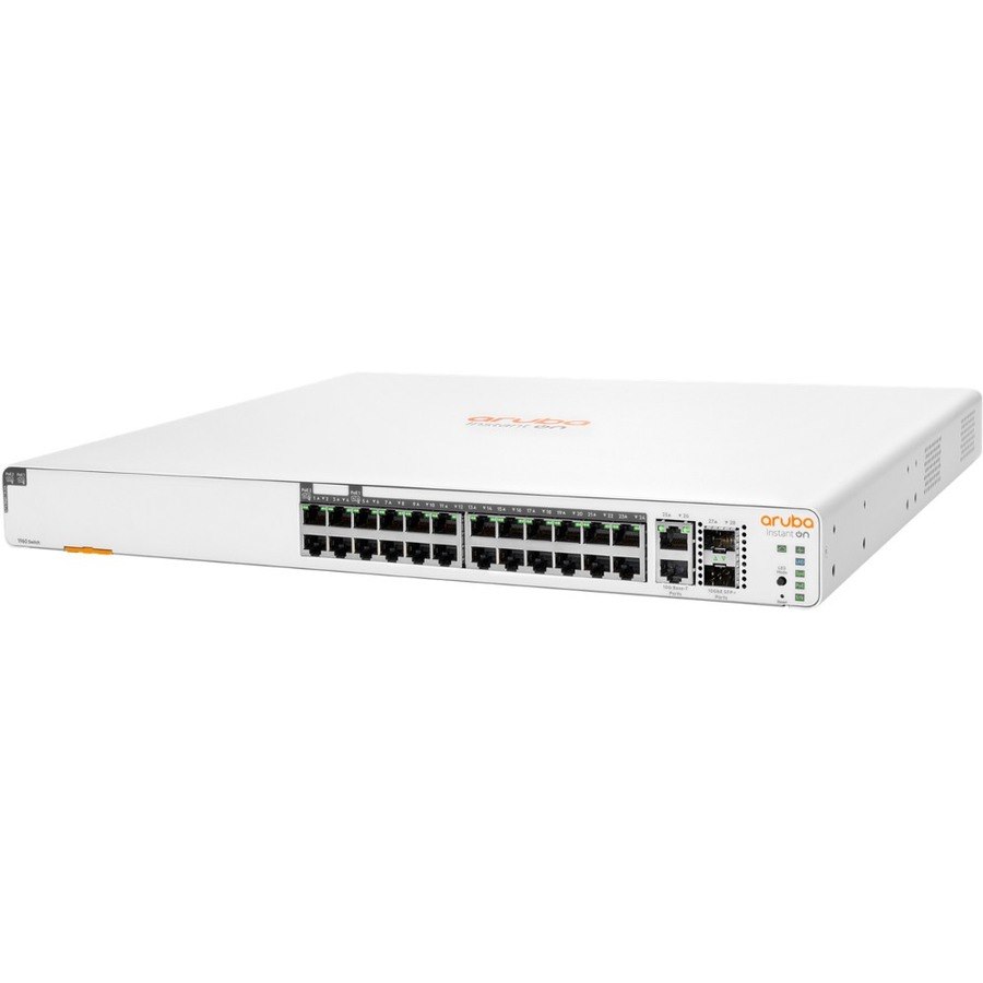 HPE Instant On 1960 24 Ports Manageable Ethernet Switch - 10 Gigabit Ethernet, Gigabit Ethernet - 10GBase-T, 10GBase-X, 10/100/1000Base-T