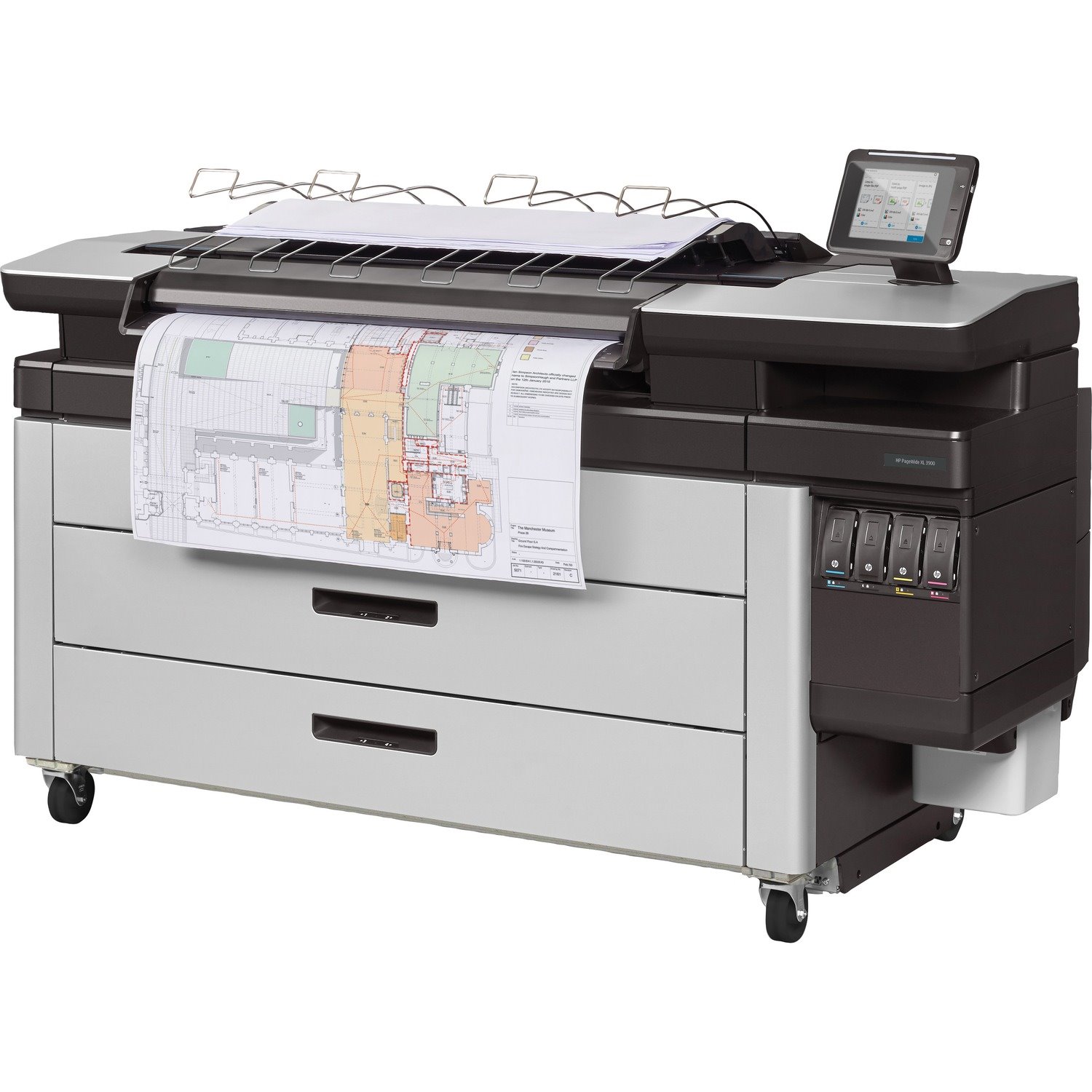 HP PageWide XL 3900 Page Wide Array Large Format Printer - Includes Printer, Copier, Scanner - 1016 mm (40") Print Width - Colour