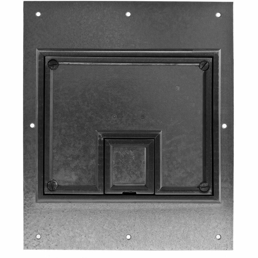 Hubbell Rec FB Cover, 7-G, Black, Carpet