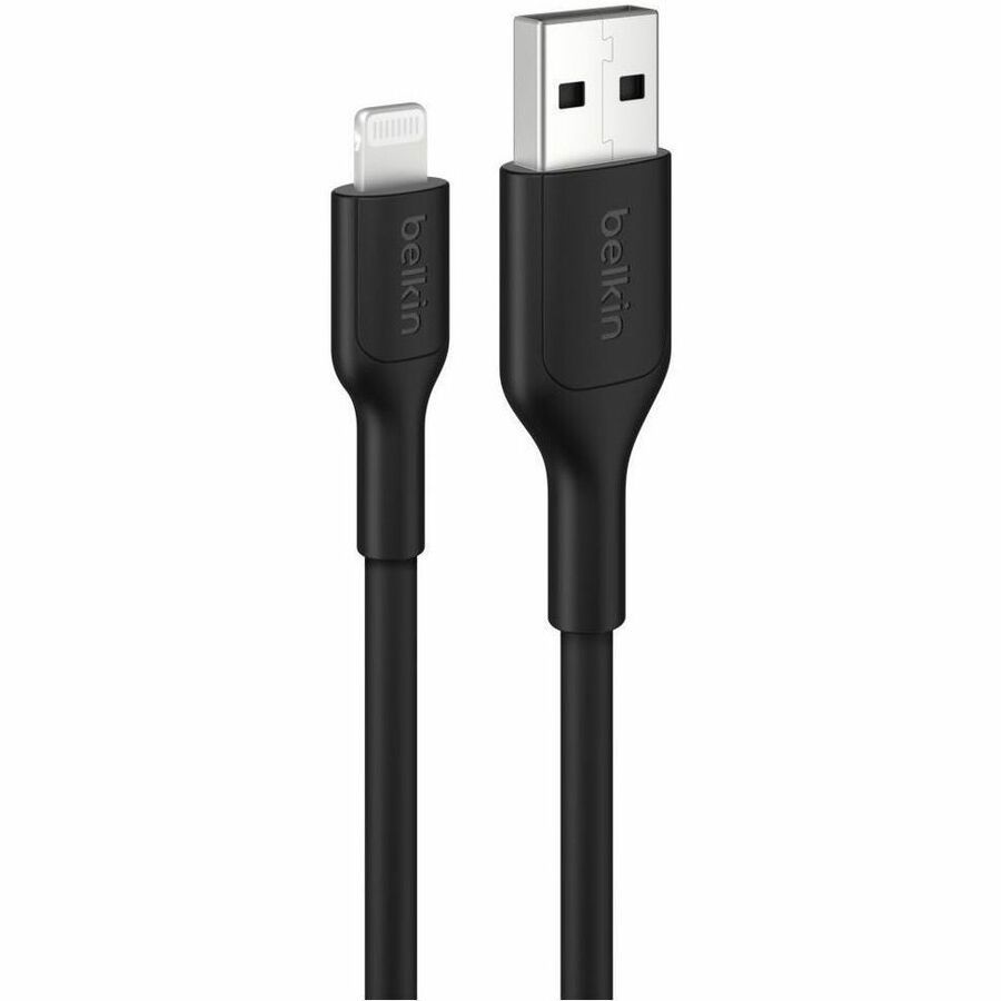 Belkin BoostCharge Lightning To Usb-A Cable (3M) - Black (Caa019fq3mbk), 2.4A/15W, 480MBPS, 300K+ Bends, Apple iPhone, MFI-Certified, 2 Years Warranty