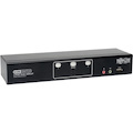 Eaton Tripp Lite Series 2-Port Dual Monitor DVI KVM Switch, TAA, GSA with Audio and USB 2.0 Hub, Cables included