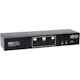 Eaton Tripp Lite Series 2-Port Dual Monitor DVI KVM Switch, TAA, GSA with Audio and USB 2.0 Hub, Cables included