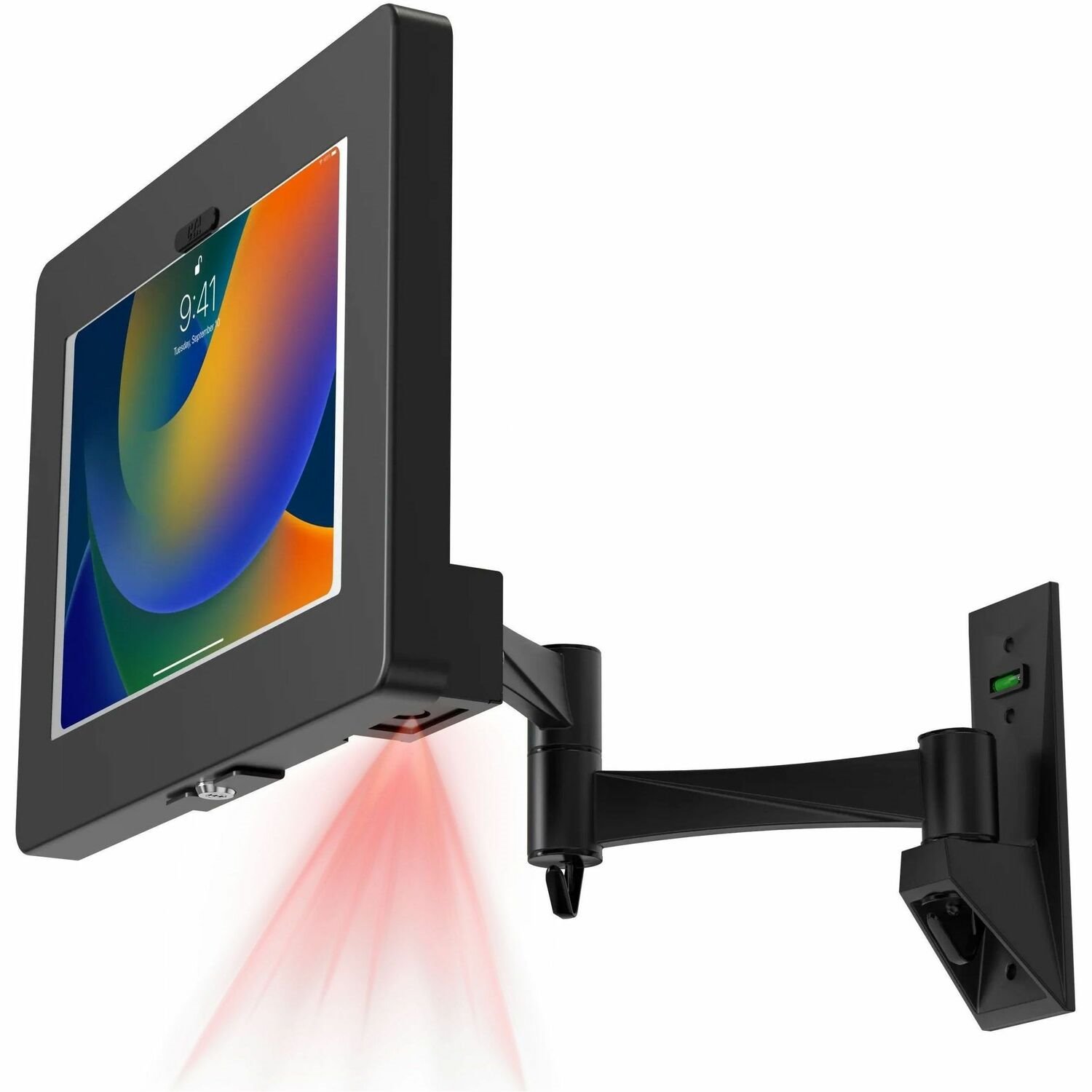 CTA Digital Wall Mount for Bar Code Scanner, iPad Air, iPad Pro, iPad Pro 11, Tablet - Black - Landscape/Portrait