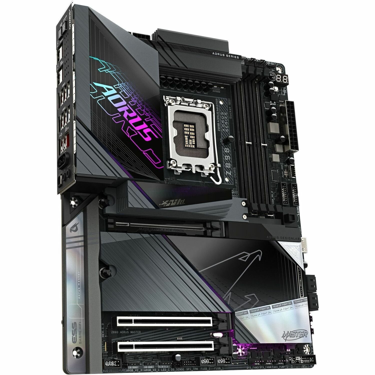 GIGABYTE Ultra Durable Z890 AORUS MASTER Gaming Desktop Motherboard - Intel Z890 Chipset - Socket LGA-1851 - ATX
