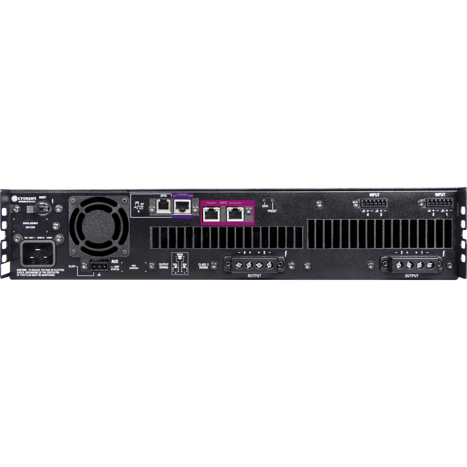 Crown DriveCore Install DCi 4|1250DA Amplifier - 5000 W RMS - 4 Channel