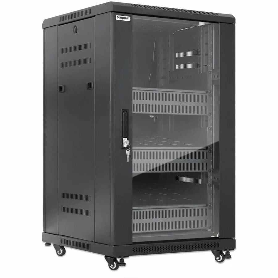 Intellinet Pro Line Network Cabinet with Integrated Fans, 18U