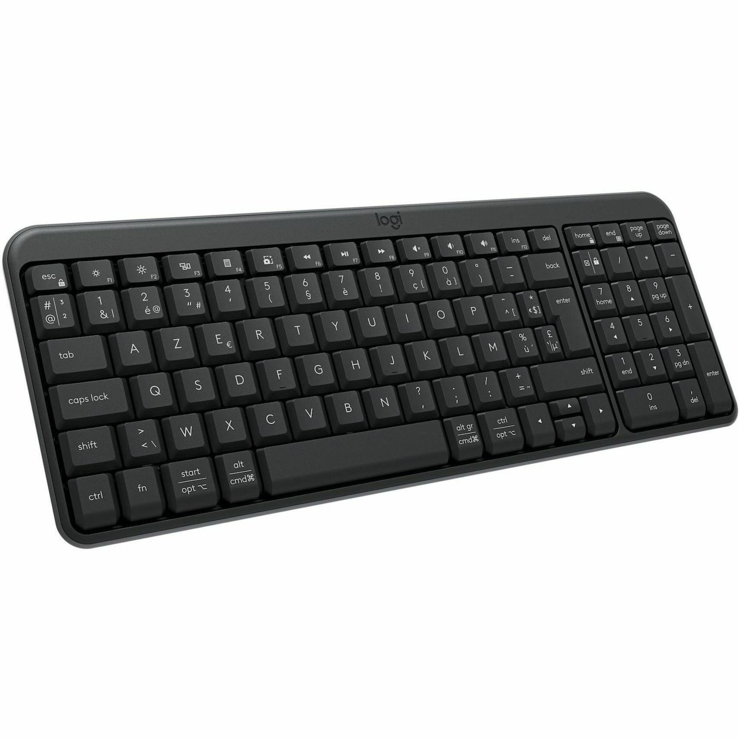 Logitech K250 Toetsenbord - Compact - Draadloos Verbinding - Belgisch - AZERTY indeling - Grafiet