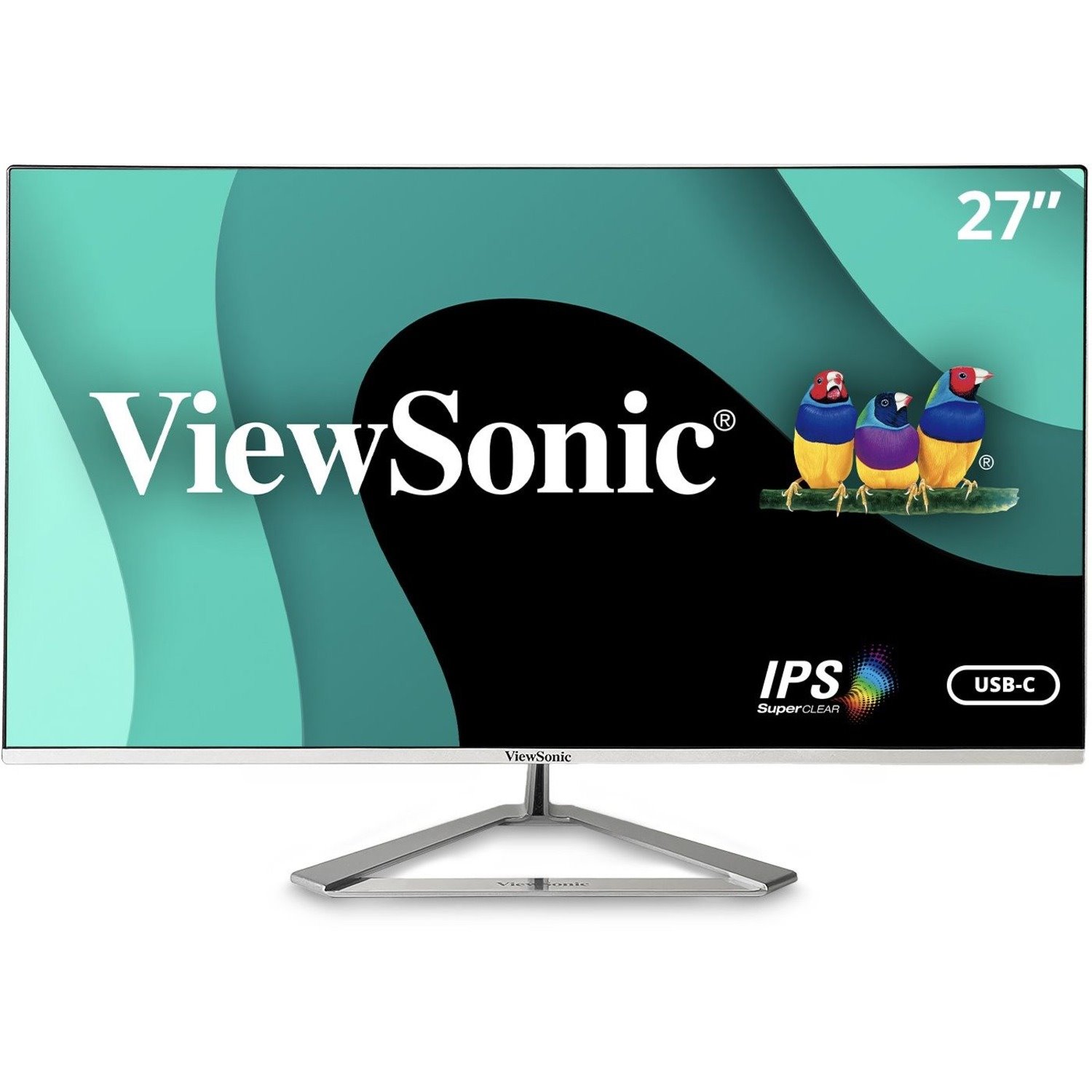 ViewSonic VX2776-4K-MHDU 27 Inch 4K UHD IPS Monitor, 65W USB C, HDR10 Content Support, Thin Bezels, HDMI and DisplayPort