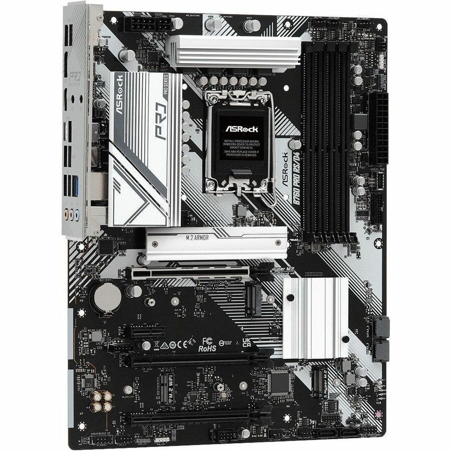 ASRock B760 PRO RS/D4 Gaming Desktop Motherboard - Intel B760 Chipset - Socket LGA-1700 - ATX