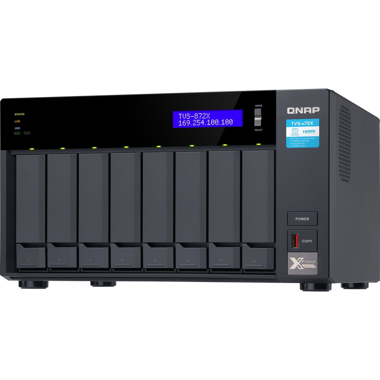 QNAP TVS-872X-I5-8G SAN/NAS Storage System