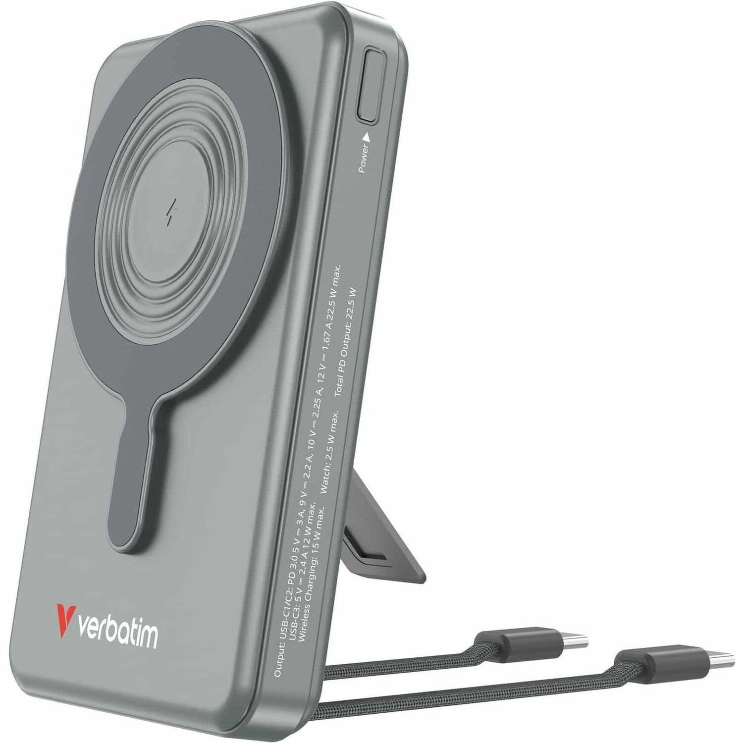 Verbatim Charge 'n' Go Power Bank - Grey